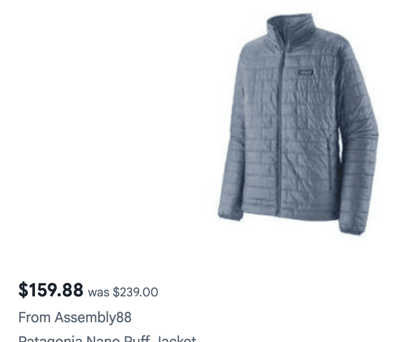 Patagonia Nano Puff sale blue